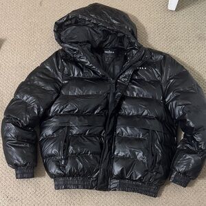 YoungLA Shiny Black Puffer Jacket
